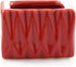 2 4 6 Inches Live Lucky Bamboo Stalk Love Arrangement in Square Red Ceramic Planter - and Lucky Bamboo Indoor Potted
