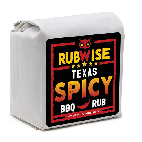 RubWise Texas Style Spicy BBQ Brisket Rub (1 lb) | Dry Rub Seasoning for Smoking and Grilling