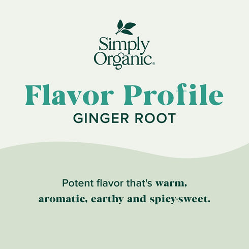 1.64 Simply Organic Ground Ginger Root, Ounce, Non ETO, Non Irradiated, Non GMO, Complements Both Sweet & Savory Dishes