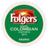 Folgers 100 percent Colombian Decaf single serve K-cup pods for Keurig brewers,