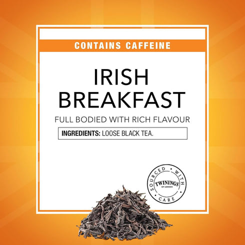 3.53 (Pack 1), Twinings Irish Breakfast Loose Tea, Ounce Tin of Smooth, Flavourful, Robust Black Tea Leaves