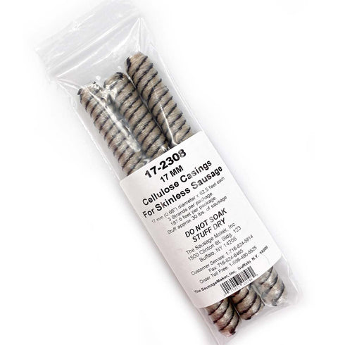 17mm (11/16") The Sausage Maker - Cellulose Sausage Casings