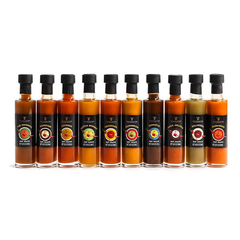 Set -10 Sets Chilli, Hot Sauce Gift Flavours, Hot Sauce Bottles, Food Gift For Men, Women, Vegan |Gourmet Chilli Sauces
