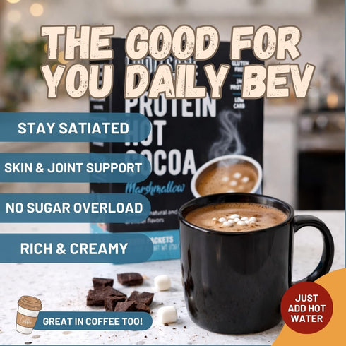 15g 2g 7 Packages 3 Pack) Protein Hot Chocolate, Keto Hot Chocolate Mix, Low Carb Hot Cocoa, Protein, Net Carbs, Low