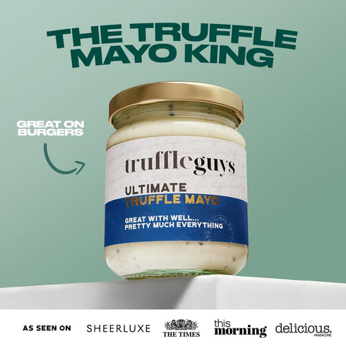 Truffle Guys Ultimate Truffle Mayo, Black Truffle Condiment, Luxury Dipping Sauce, Genuine Black Truffles