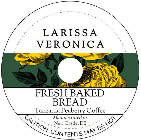 Larissa Veronica Fresh Baked Bread Tanzania Peaberry Coffee (Single Serve K-Cup Pods) (Gourmet, Naturally