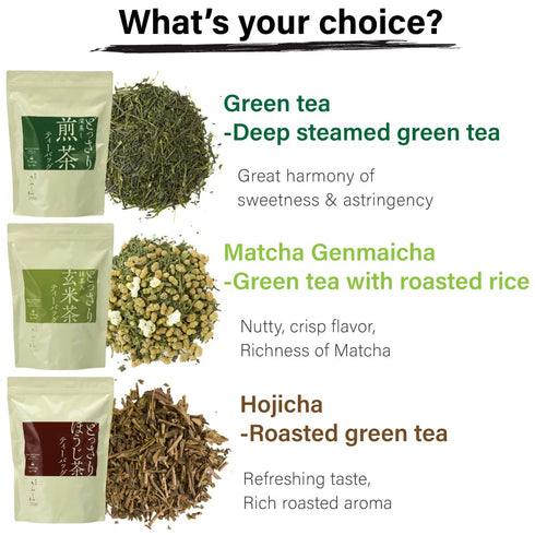 90 Pack Teabags Value Matcha Genmaicha Green Tea from JAPAN | Japanese Tea KIMIKURA