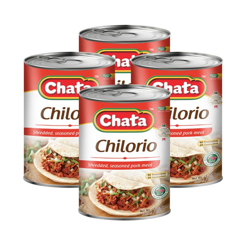 Chata Mexican Pork Chilorio, Seasoned Shredded Pork, 13.05 oz Can (Pack of