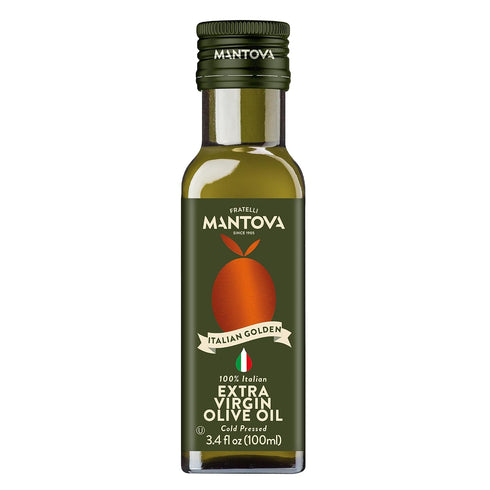 Mantova Golden Italian Extra Virgin Olive Oil, 3.4 oz (Pack of 12)