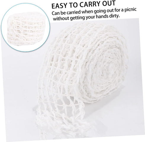 4 Cabilock Rolls Roasting Net for Meat Beef Netting Roll Sausage Netting Polyester Fiber Meat Net