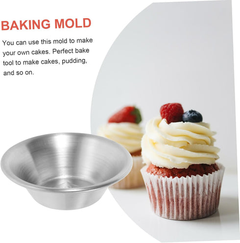 8pcs Veemoon Stainless Steel Tart Molds for Baking Muffins Pies and Desserts Nonstick Bakeware Use and Projects