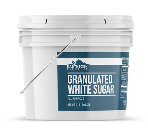 1 Earthborn Elements Granulated White Sugar Gallon Bucket, Baking and Kitchen Staple, Non GMO