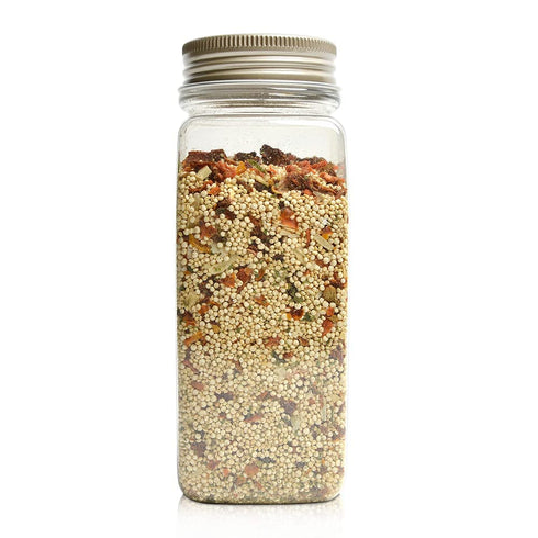 (10.58 Oz 6 Pack), Pereg Quinoa All Italiana - Canister x Rich in Protein, Fibre & Iron, Rice & Pasta Alternative