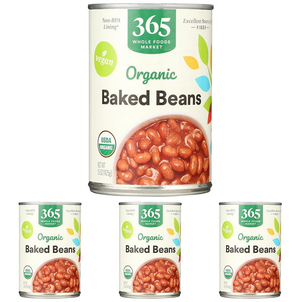 365 by Whole Foods Market, Organic Traditional Baked Beans, 15 Ounce (Pack