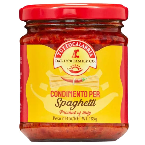 TUTTOCALABRIA Hot Spaghetti Sauce Authentic Italian Chili Sauce, made with Spicy Calabrian