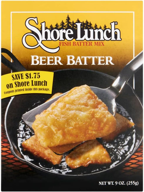 Shore Lunch Batter Mix, Beer Batter Mix, Adds Rich Flavor & Crisp Texture to