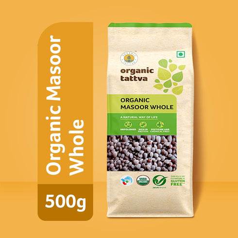 1Lb Organic Tattva Masoor Dal Whole