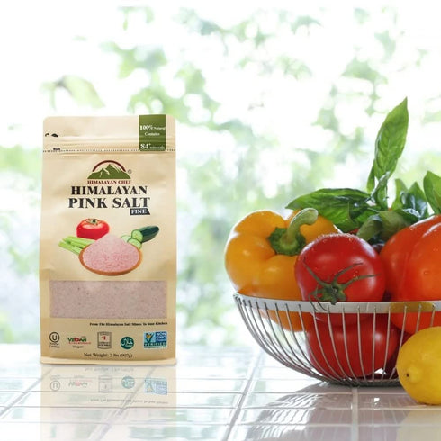 2 lbs Himalayan Chef Pink Himalayan Salt, Fine Grain - Bag