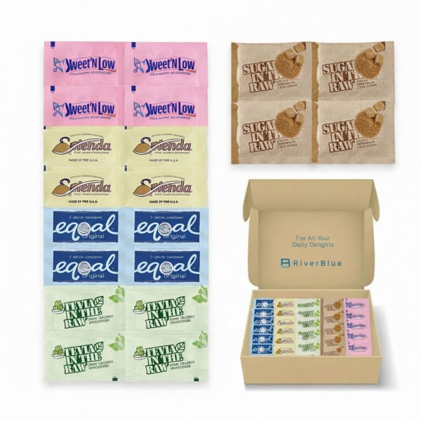 Coffee Gift Favorite Assorted Sugar and Sweetener Packets for On the Go
