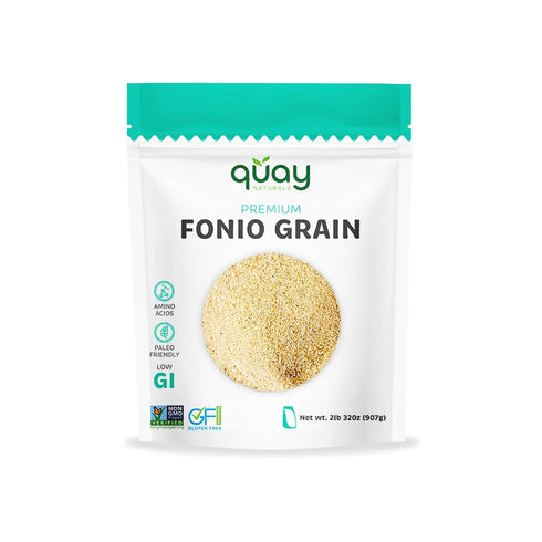 Quay Naturals Fonio Grain, 2 lb - Superfood Grain - Substitute &