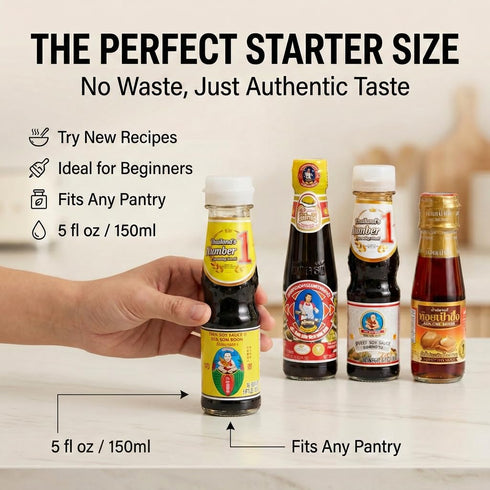 Healthy Boy Set, Thai Food Cooking Sauce Kit (Essential Small-size Bottle)