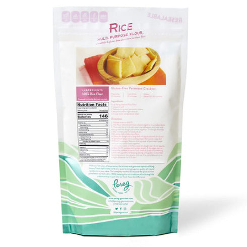 (14 Oz) Premium Quality White Rice Flour | Made From Ground White Rice for Gluten-Free Baking | Gluten-Free, Vegan