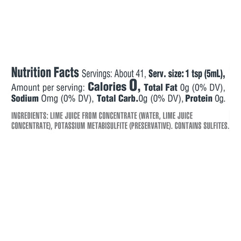 Ingrilli 100% 7 Oz (Pack 3) Lime Juice from Concentrate, Fl Bottle