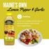 16 oz (Pack 2) World Harbors Lemon Pepper Garlic Sauce & Marinade, Made in Maine, Ideal for Chicken Wings, Seafood