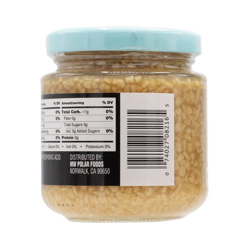 Mama Fresca 8oz (Pack 12) Minced Garlic in Water Jar