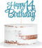Happy 14th Birthday Cake Topper - Blue Flash 14th Birthday Party Cake Decorations