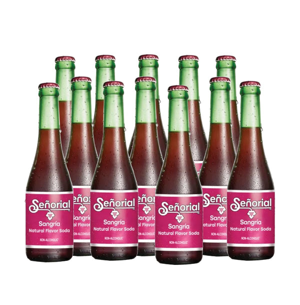 Sangria Senorial Jarritos Sangria Seorial Sparkling Non-Alcoholic Sangria 11.16 fl. oz. Glass Bottle Case