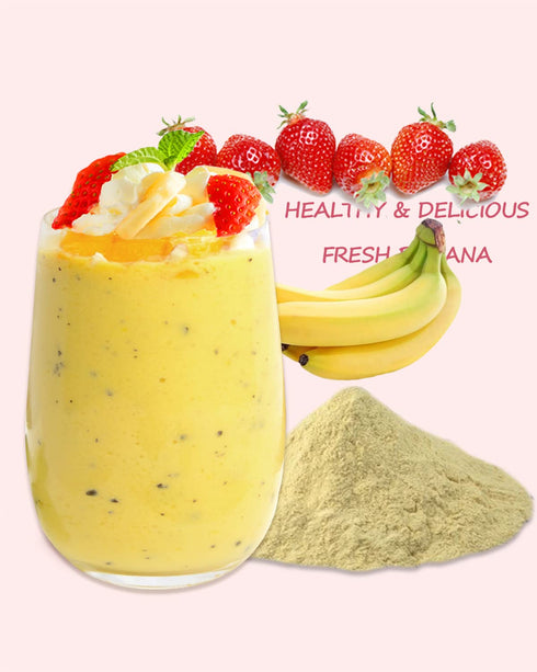 TUOTAI Powder,4 Nature Banana Fruit Ounces,Freeze Dried Banana Powder for Cake, Drinks and Baking Food