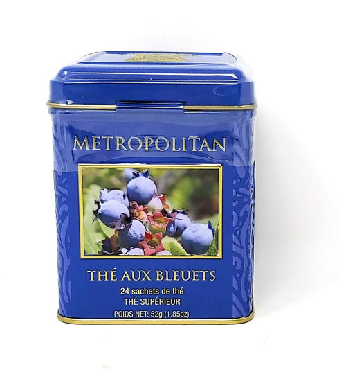 Wild Blueberry Black Tea by Metropolitan, 24 Bags in Decorative Tin