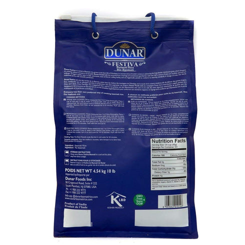 10 Lb Dunar - Festiva Pusa Basmati Rice