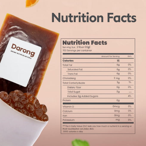 (1, 4.4 Darong Bubble Tea Toppings Crystal Agar & Coconut Jelly Varieties, Ready to Serve, Vegan, Gluten-Free pounds