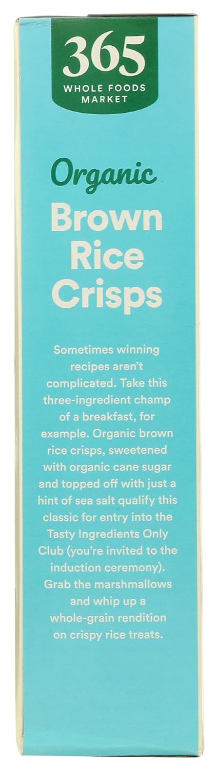 365 12 by Whole Foods Market, Organic Brown Rice Crisps Cereal, Ounce