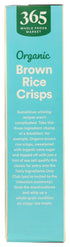365 12 by Whole Foods Market, Organic Brown Rice Crisps Cereal, Ounce