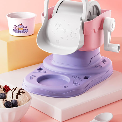 Generic frozenn Small Batch Ice Cream - Manual Dessert Creator, Soft Serve gelatoo Tool | Quick Mixing Treat Appliance