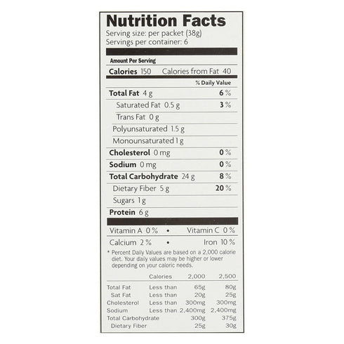 8 (Pack 6) Nature's Path Qia Cinnamon Pumpkin Seed Oatmeal, Ounce