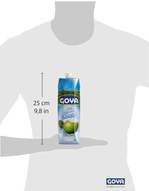 100% 33.79 (Pack 2) Goya Foods Pure Coconut Water, Ounce