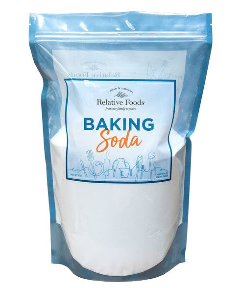 Relative Foods Baking Soda for Cooking, Cleaning, & More - Gluten Free Sodium Bicarbonate Baking Mix (5 Pounds)