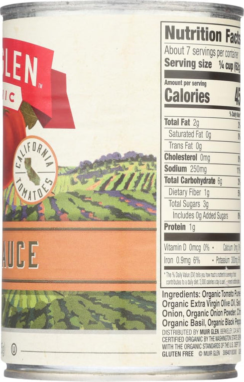 15.0 OZ(Pack 6) Muir Glen Pizza Sauce