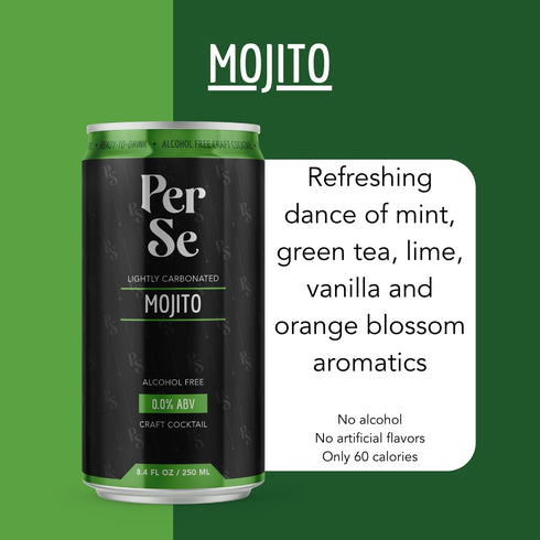 Pack 6 Pack Canned Alcohol Free Mocktail Variety of Hibiscus Margarita, Mojito, and Paloma - Premium All Natural Craft