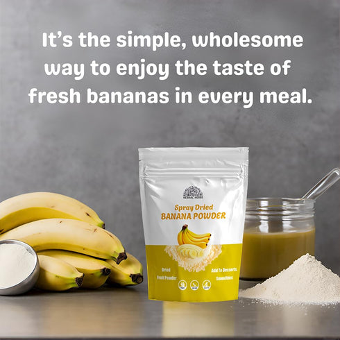 114 Banana Fruit Powder g | Smooth Texture for Baking & Fresh Banana Powder | Ideal for cooking and healthy beverages