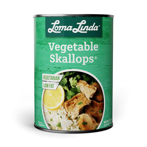 15 oz (6 Pack) Vegan Seafood Plant-Based Alternative - Loma Linda Vegetable Skallops Meatless Fish Substitute, High