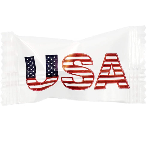 The Dreidel Company Patriotic Flag USA Buttermints - 4th of July Mint Candies, Individually Wrapped, 55 Pieces