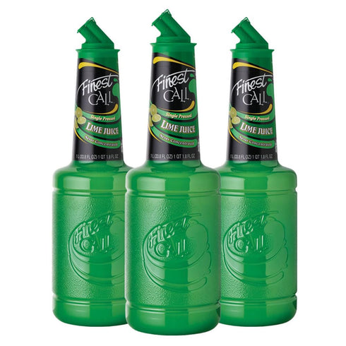 Finest Call Premium Single Pressed Lime Juice Drink Mix, 1 Liter Bottle