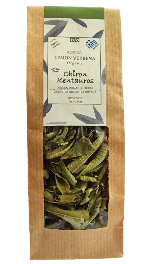Greek Organic Bio Herb Lemon Verbena Leaves, GMO/Caffeine Free, 10gr