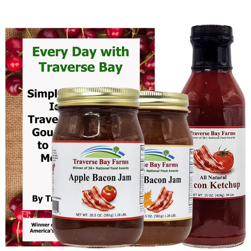 Traverse Bay Farms Bacon Lovers Combo Apple Jam, Maple Jam, Ketchup and
