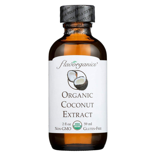 Flavorganics Organic Coconut Extract - 2 oz - 95%+ Organic - Kosher -